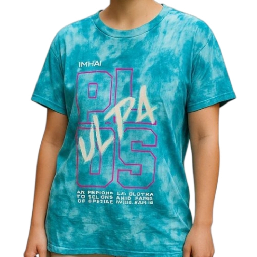 NEW! My Hero Academia Blue Tie-Dye Graphic Tee, Xlarge